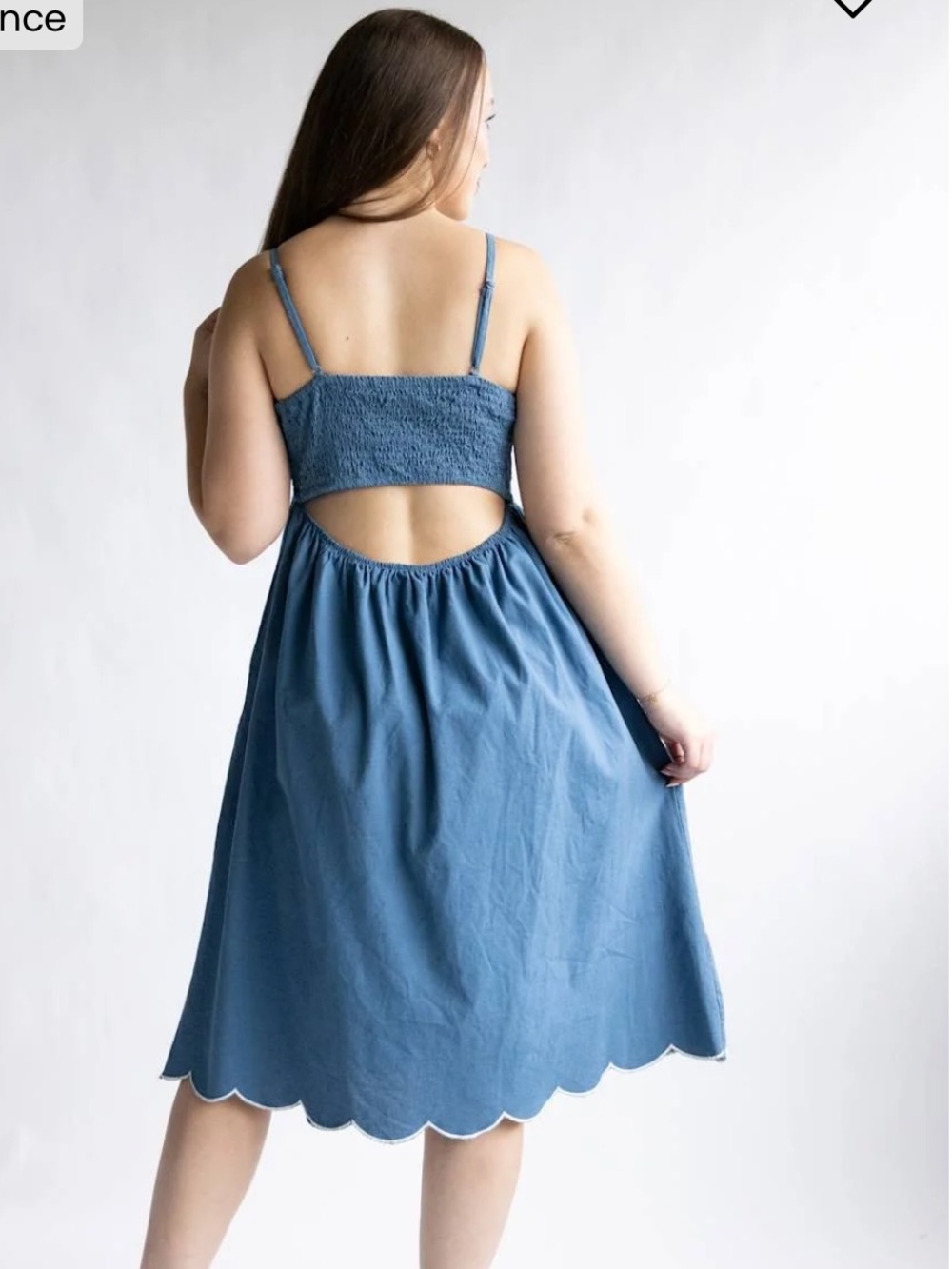 NWT Simply Southern Cut Out Back Dress - Picture 4 of 6